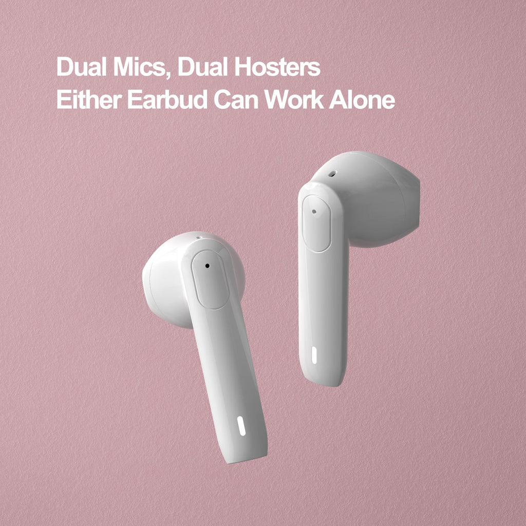 Nank Lite Wireless Gaming Earbuds with Charging Case White