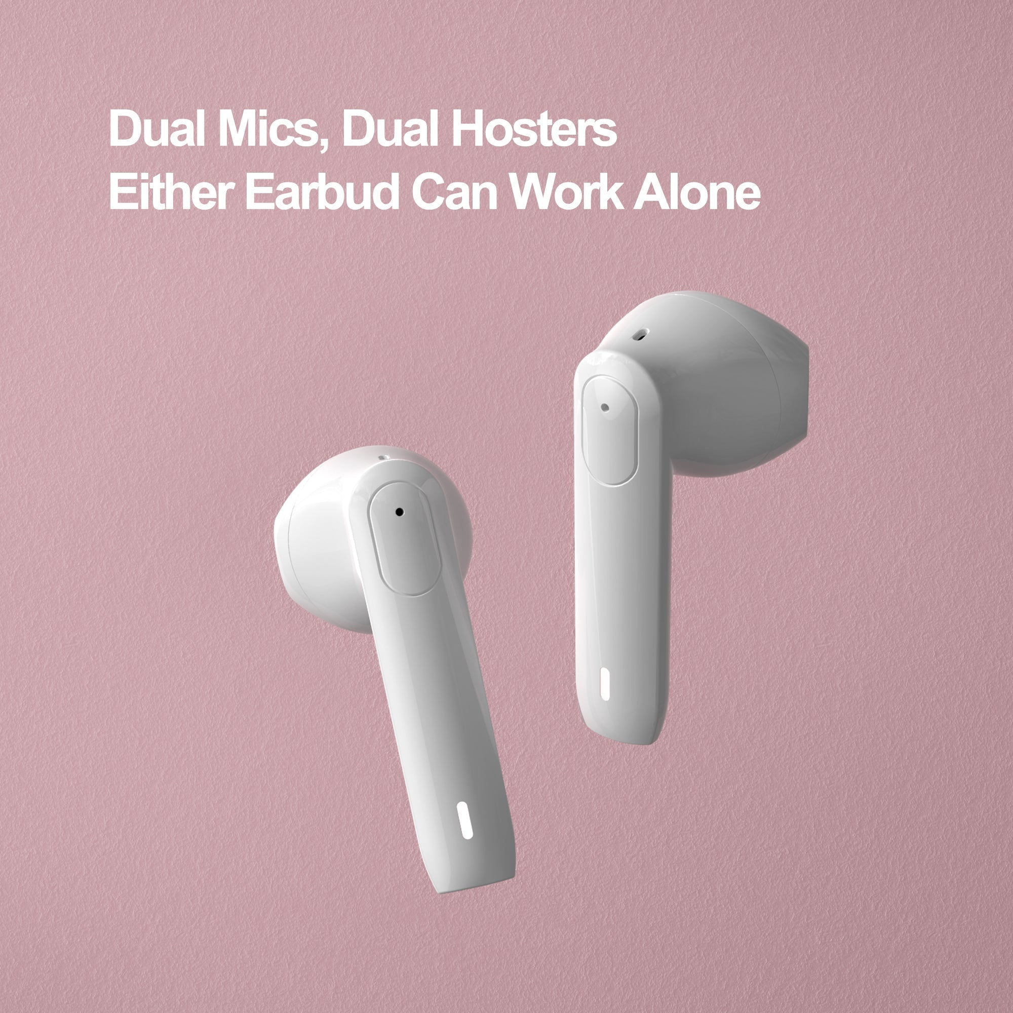 Nank Lite Wireless Gaming Earbuds with Charging Case White