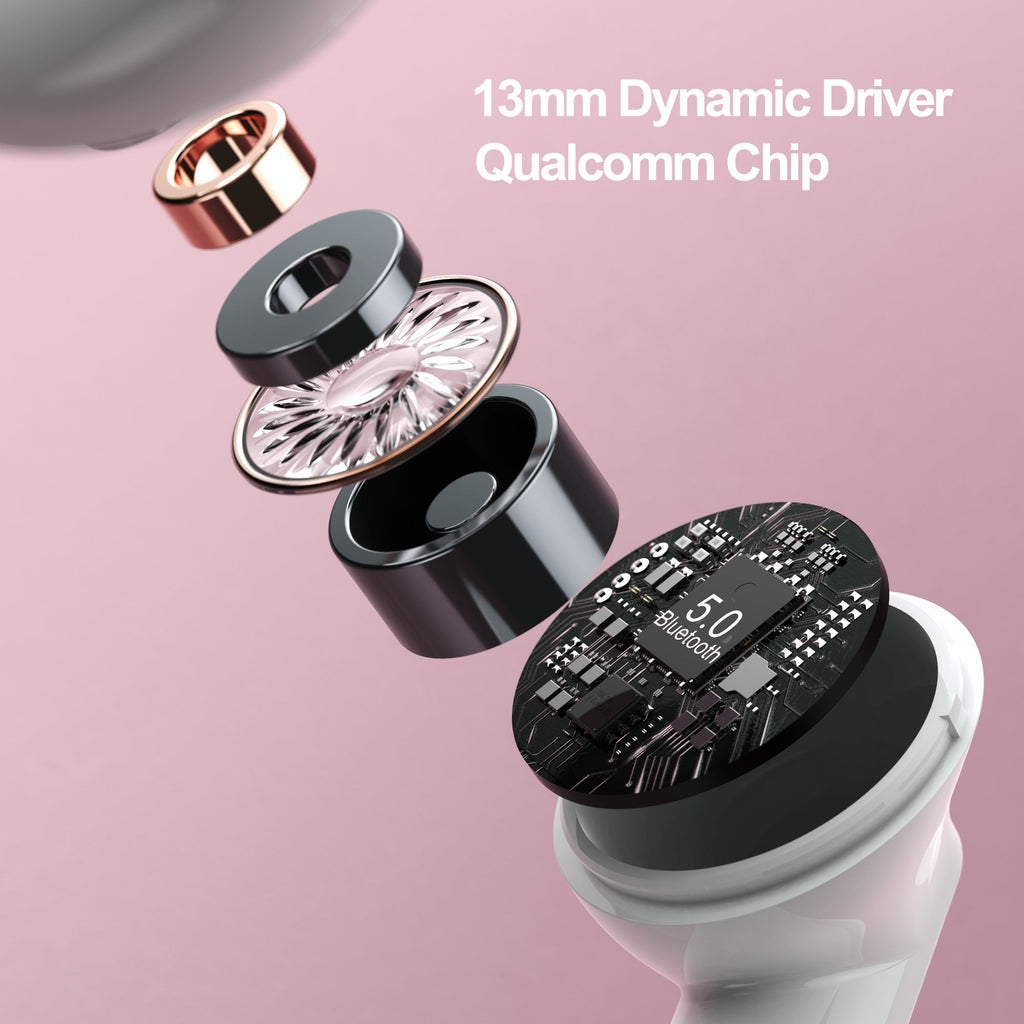 Nank Lite Wireless Gaming Earbuds with Charging Case White